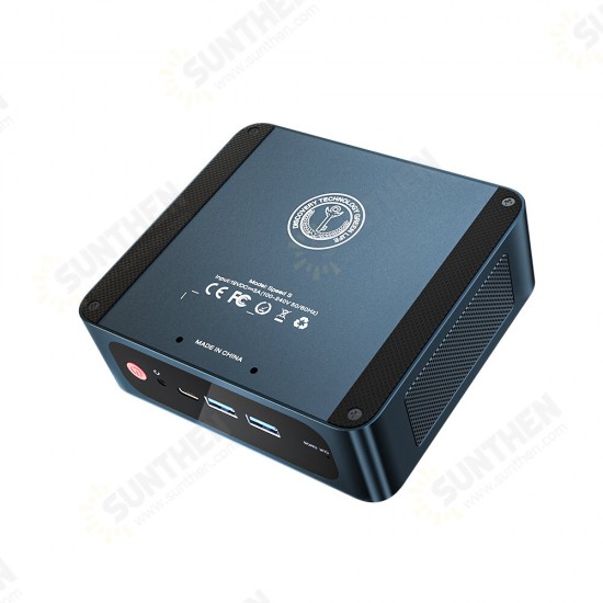 Speed S Mini PC Intel i5-8279U Intel Plus 655 GPU 16GB DDR4 500GB SSD Desktop PC Quad Core 2.4GHz to 4.1GHz WiFi5 BT5.0 LAN 2HDMI Type-C Double Screen 4K Output Windows10 Pro Mini Computer