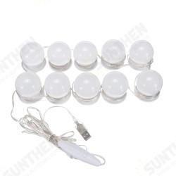10PC USB Hollywood LED Bulb Vanity Makeup Dressing Table Dimmable Mirror Light Kit DC5V 10PC USB Hollywood LED Bulb Vanity Makeup Dressing Table Dimmable Mirror Light Kit DC5V