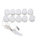 10PC USB Hollywood LED Bulb Vanity Makeup Dressing Table Dimmable Mirror Light Kit DC5V