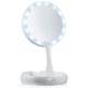 10X Magnifying Lighted Double-Sided Makeup Mirror LED Bathroom Travel Foldable