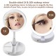 10X Magnifying Lighted Double-Sided Makeup Mirror LED Bathroom Travel Foldable