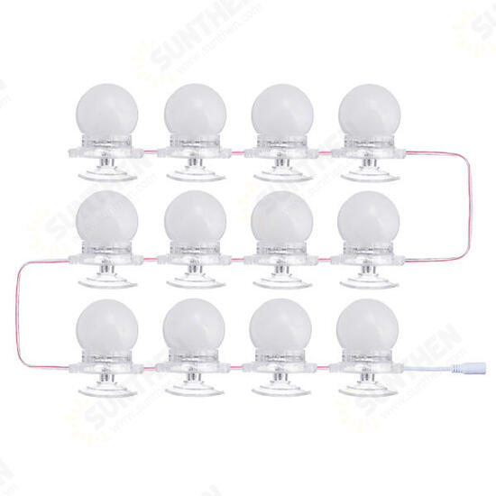 12Pcs Makeup Mirror Vanity LED Light Bulbs LED Gadgets Kit for Dressing Hollywood Super Star