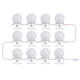 12Pcs Makeup Mirror Vanity LED Light Bulbs LED Gadgets Kit for Dressing Hollywood Super Star 12Pcs Makeup Mirror Vanity LED Light Bulbs LED Gadgets Kit for Dressing Hollywood Super Star