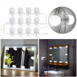 12Pcs Makeup Mirror Vanity LED Light Bulbs LED Gadgets Kit for Dressing Hollywood Super Star 12Pcs Makeup Mirror Vanity LED Light Bulbs LED Gadgets Kit for Dressing Hollywood Super Star