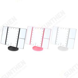 22LED Tri-Fold Touch Screen Makeup Mirror Table Cosmetic Vanity Light Mirror 22LED Tri-Fold Touch Screen Makeup Mirror Table Cosmetic Vanity Light Mirror