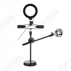 Dimmable LED Ring Light Kit+Light Stand 6500K Camera Photo Video Desktop Lamp Dimmable LED Ring Light Kit+Light Stand 6500K Camera Photo Video Desktop Lamp