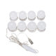 Dimmable Mirror Light Kit USB 8 LED Bulbs Vanity Makeup Dressing Table Hollywood Style Dimmable Mirror Light Kit USB 8 LED Bulbs Vanity Makeup Dressing Table Hollywood Style