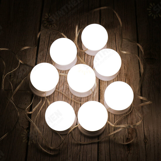 Dimmable Mirror Light Kit USB 8 LED Bulbs Vanity Makeup Dressing Table Hollywood Style Dimmable Mirror Light Kit USB 8 LED Bulbs Vanity Makeup Dressing Table Hollywood Style