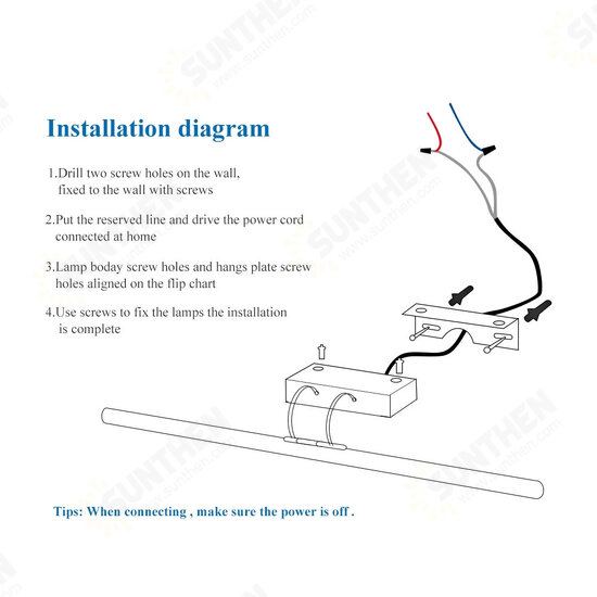 LED Wall Lamp Bathroom Mirror Light AC85-265V 8W 12W Led Wall Light Waterproof Vanity Light Fixtures for Home Living Room