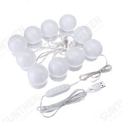 Makeup Light Vanity Mirror LED String Light 10 Bulb Dressing Cosmetic Adjustable Makeup Light Vanity Mirror LED String Light 10 Bulb Dressing Cosmetic Adjustable