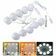 Makeup Light Vanity Mirror LED String Light 10 Bulb Dressing Cosmetic Adjustable