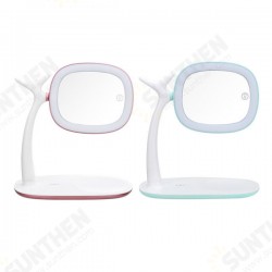 Wireless Charger Makeup Mirror LED Night Light Touch Screen 360° Rotation Desk Lamp Wireless Charger Makeup Mirror LED Night Light Touch Screen 360° Rotation Desk Lamp