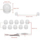 Tri-Color Dimmable USB 6/10/14LEDs Vanity Mirror Lamp Kit Makeup Headlight Dresser Lamp Tri-Color Dimmable USB 6/10/14LEDs Vanity Mirror Lamp Kit Makeup Headlight Dresser Lamp