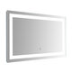 LED Lighted Bathroom Wall Mounted Mirror with High Lumen+Anti-Fog Separately Control+Dimmer Function