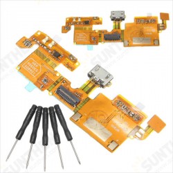 USB Charging Charger Port Connector Flex Cable Ribbon Replacement With Tool For ZTE Blade V6 USB Charging Charger Port Connector Flex Cable Ribbon Replacement With Tool For ZTE Blade V6