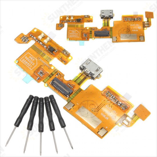 USB Charging Charger Port Connector Flex Cable Ribbon Replacement With Tool For ZTE Blade V6