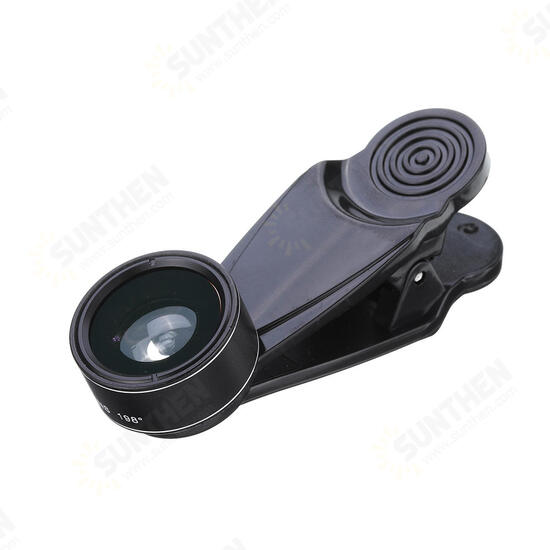 L-500 5 in 1 198 Degree Fisheye 0.63X Wide Angle 15X Macro 2X Telescope CPL Lens for Smartphone