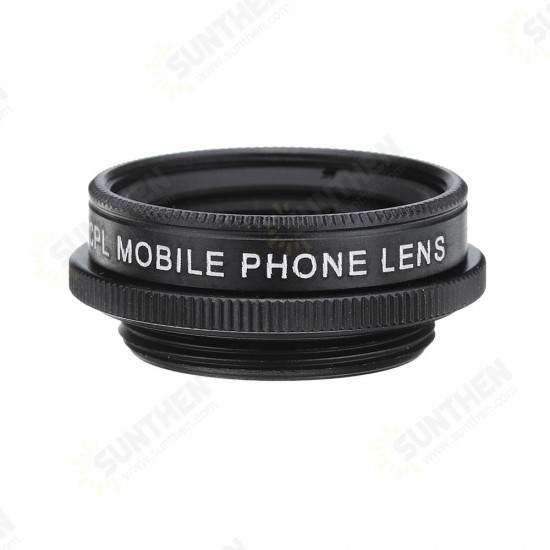 L-500 5 in 1 198 Degree Fisheye 0.63X Wide Angle 15X Macro 2X Telescope CPL Lens for Smartphone