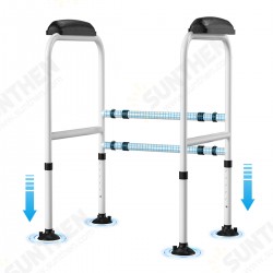 Adjustable Toilet Safety Frame Hand Rail Grab Bar Support for Elderly Bathroom Adjustable Toilet Safety Frame Hand Rail Grab Bar Support for Elderly Bathroom
