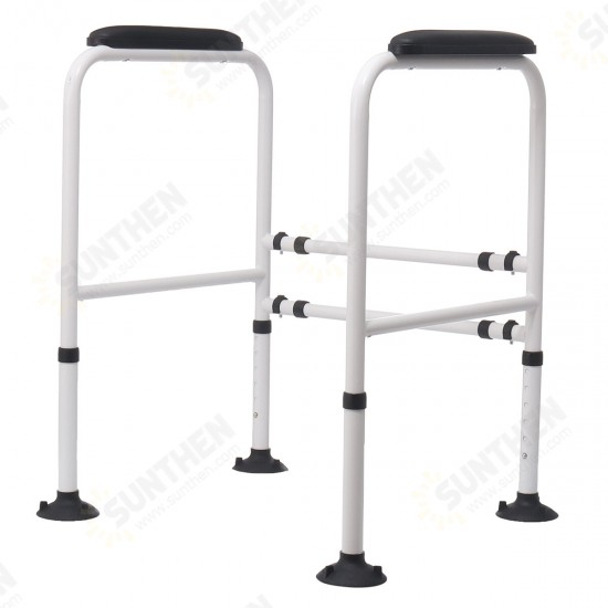 Adjustable Toilet Safety Frame Hand Rail Grab Bar Support for Elderly Bathroom