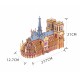 3D Commercial Building/Holy Church Wooden Assembly Model for Children Toys