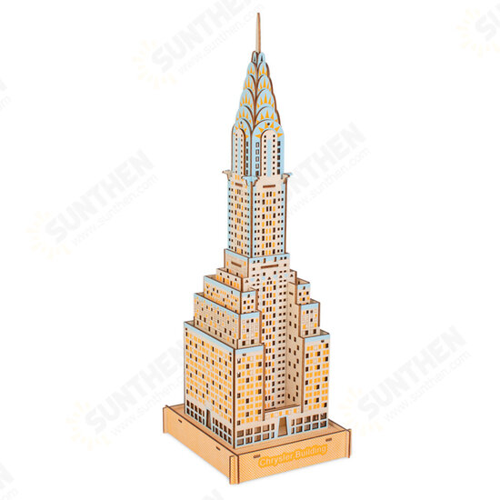 3D Commercial Building/Holy Church Wooden Assembly Model for Children Toys