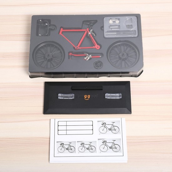 Bicycle Model Simulation DIY Alloy Mountain/Road Bicycle Set Decoration Gift Model Toys