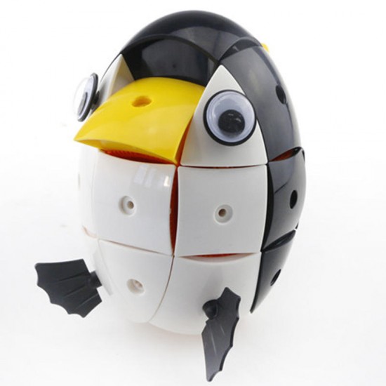 NS002 90PCS Magnetic Magic Wisdom Ball Black White Penguin Blocks Various Deformation Toys