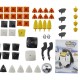 NS002 90PCS Magnetic Magic Wisdom Ball Black White Penguin Blocks Various Deformation Toys
