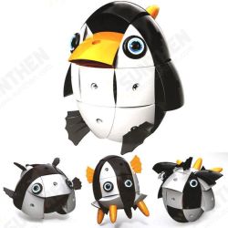 NS002 90PCS Magnetic Magic Wisdom Ball Black White Penguin Blocks Various Deformation Toys