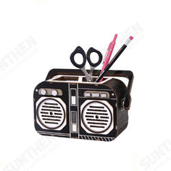 TG11 Creative Handmade DIY Assembled Desktop Decoration Music Time Storage Pen Holder Model Toys TG11 Creative Handmade DIY Assembled Desktop Decoration Music Time Storage Pen Holder Model Toys