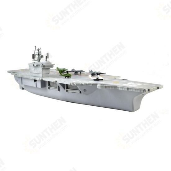 Simulation Aircraft Carrier Static Model With Six Airplane For Kids Children Christmas Gift Toys