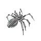 Steel Warcraft 3D Puzzle 64pcs DIY Assembly Spider Toys DIY Stainless Steel Model Building Decor 12.5*12.5*3.5cm