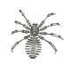 Steel Warcraft 3D Puzzle 64pcs DIY Assembly Spider Toys DIY Stainless Steel Model Building Decor 12.5*12.5*3.5cm