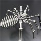 Steel Warcraft 3D Puzzle 64pcs DIY Assembly Spider Toys DIY Stainless Steel Model Building Decor 12.5*12.5*3.5cm