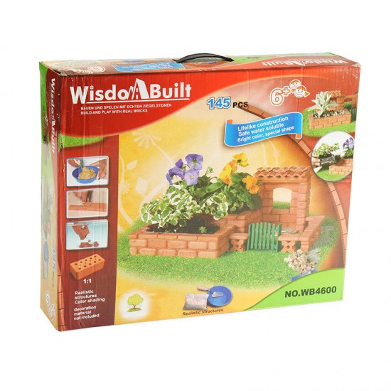Wisdom Built DIY Model Building Garden Lifelike Bricks Construction Building A House Beach Toy