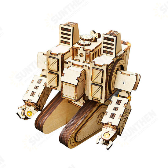 Wooden DIY Assembling Robot Decoration Toys Model Building