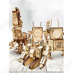 Wooden DIY Assembling Robot Decoration Toys Model Building Wooden DIY Assembling Robot Decoration Toys Model Building