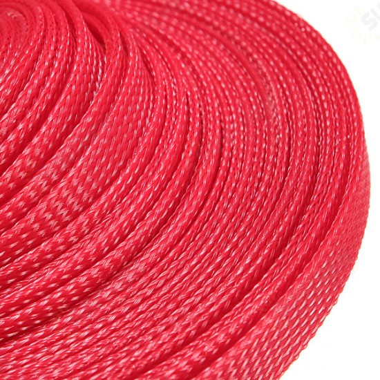 10M 12mm Braided Expandable Wire Gland Sleeving High Density Sheathing