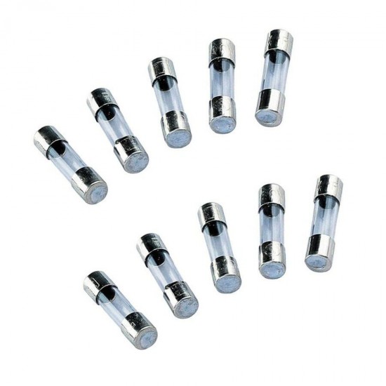 10Pcs 1A-3.15A Glass Quick Blow Fast Acting Fuses 6mm x 30mm