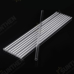 10Pcs 300mm Length OD 7mm 2mm Thick Wall Lab Borosilicate Glass Blowing Tube 10Pcs 300mm Length OD 7mm 2mm Thick Wall Lab Borosilicate Glass Blowing Tube