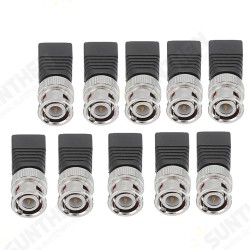 10Pcs BNC Male Connector Audio Video Q9 Joint 2 Bit Twisted Wire Press Joint Jack Connector 10Pcs BNC Male Connector Audio Video Q9 Joint 2 Bit Twisted Wire Press Joint Jack Connector