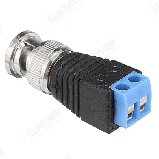 10Pcs BNC Male Connector Audio Video Q9 Joint 2 Bit Twisted Wire Press Joint Jack Connector