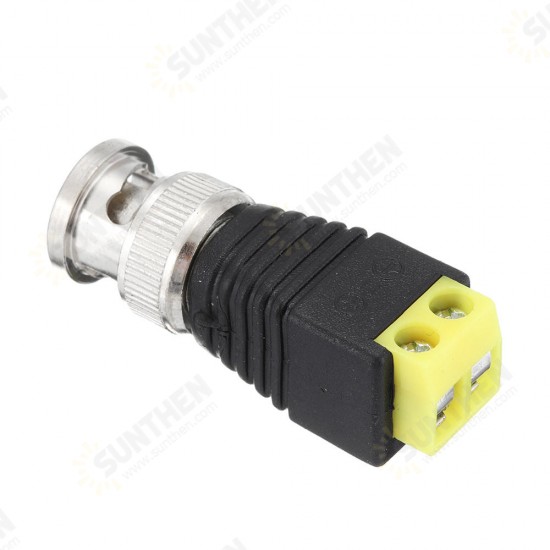 10Pcs BNC Male Connector Audio Video Q9 Joint 2 Bit Twisted Wire Press Joint Jack Connector