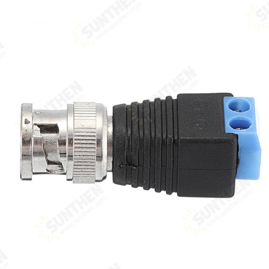 10Pcs BNC Male Connector Audio Video Q9 Joint 2 Bit Twisted Wire Press Joint Jack Connector