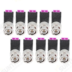 10Pcs BNC Male Connector Audio Video Q9 Joint 2 Bit Twisted Wire Press Joint Jack Connector 10Pcs BNC Male Connector Audio Video Q9 Joint 2 Bit Twisted Wire Press Joint Jack Connector