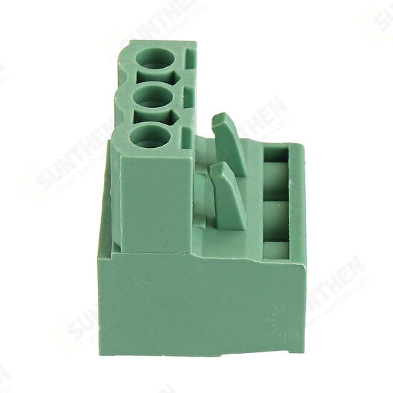 10pcs 2 EDG 5.08mm Pitch 3Pin Plug-in Screw PCB Terminal Block Connector Right Angle