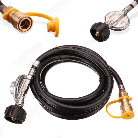 12inch Propane Adapter Hose Adapter Converter 3/8 Female Replacement For Reducing Valve 3.66 Meter