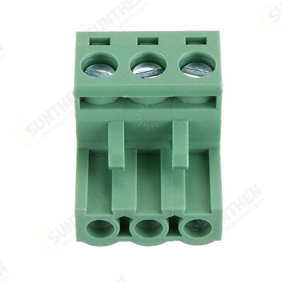 2 EDG 5.08mm Pitch 3Pin Plug-in Screw PCB Terminal Block Connector Right Angle