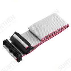 2.54mm FC-24P IDC Flat Gray Cable LED Screen Connected to JTAG Download Cable 2.54mm FC-24P IDC Flat Gray Cable LED Screen Connected to JTAG Download Cable